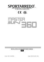 Sportarredo Master Sun 360 Operation Manual User Manual PRINTED Book - $10.00