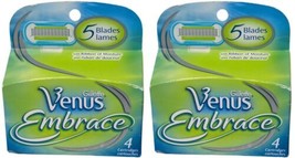 Gillette Venus Embrace Razor Blades Refills 8 Cartridges New - $17.00