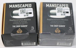 The Crop Shaver Replacement Blades 3 Pack Lot Of 2 Boxes Manscaped NIB - £13.92 GBP