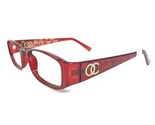 Oleg Cassini OCOV661 615 Glasses Frame Red Rectangular Full Rim 53-18-14... - $37.34