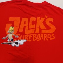 Jacks Surfboards Men's Red Cotton Short Sleeve Graphic T Shirt Size Large  image 4