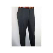 Men Renoir Flat Front Suit Separate Pants Slim Fit Soft Feel 202-1 Charcoal image 4