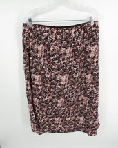 Sanctuary Women&#39;s Leopard Print Midi Skirt 1X Elastic Waist NWT - $17.82