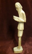 Vintage Handcarved Wood Figurine Man Middle Eastern Folk Art Primitive - £26.96 GBP