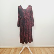 YOURS -BNWT - Curve Red Leopard Print Midi Dress - Size 18 - RRP £39 - £17.81 GBP