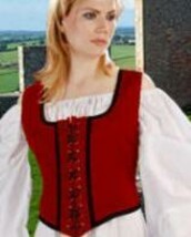 Wench Bodice / Pirate Vest / Renaissance / Decorated / Reversible - £54.81 GBP+