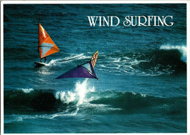 Wind Surfing Hawaii Postcard Jumping Waves Honolulu HI (CC1) - £4.68 GBP