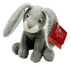 Russ Luv Pets Bunzie Bunny Rabbit Gray Stuffed Plush Bean Bag Chamois Tag 5 inch - £36.67 GBP