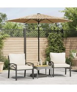Garden Parasol Brown Material: 100% polyester, Powder-Coated Steel - €106,42 EUR