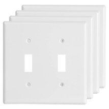 Toggle Light Switch Cover Double Switch Plate Covers 2-Gang Decorator Wa... - £17.20 GBP