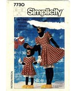 Simplicity 7730 Sewing Pattern Girls Walt Disney&#39;s Minnie Mouse Costume ... - £15.47 GBP
