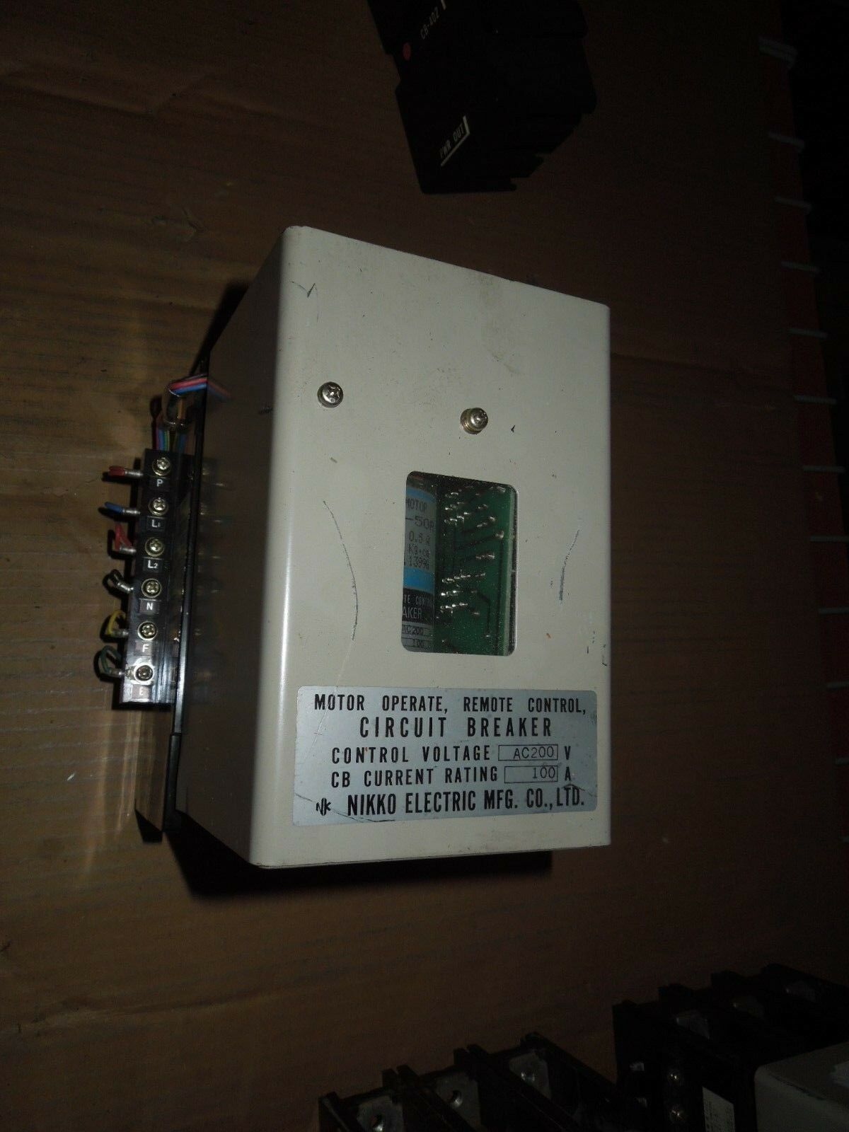 Nikko Type SK103C 100A 3p 550V Motor Operate Remote Control Circuit Brea... - $500.00