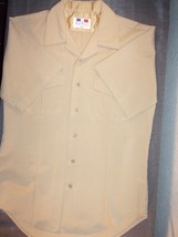 Flying Cross Army KHAKI/TAN Vietnam Era Uniform Short Sleeve Shirt Size Medium - $27.71