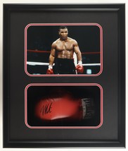 Mike Tyson Signed Custom Framed Shadowbox Everlast Boxing Glove Display !!! - $599.99