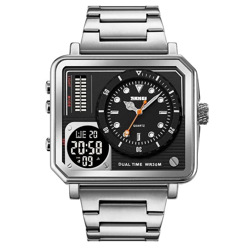 2025 Mens Casual 2 Time Chrono Wristwatch Waterproof Clock reloj hombre ... - $29.97