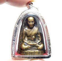 Thai Magic Amulet Lp Tae Kongthong Real Miracle Pendant Success Rich Call Money - £77.59 GBP