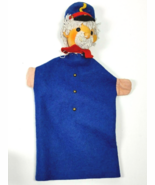 Vintage Sonneberger German Captain Pilot Hand Puppet Handspiel Puppen Wo... - $8.95