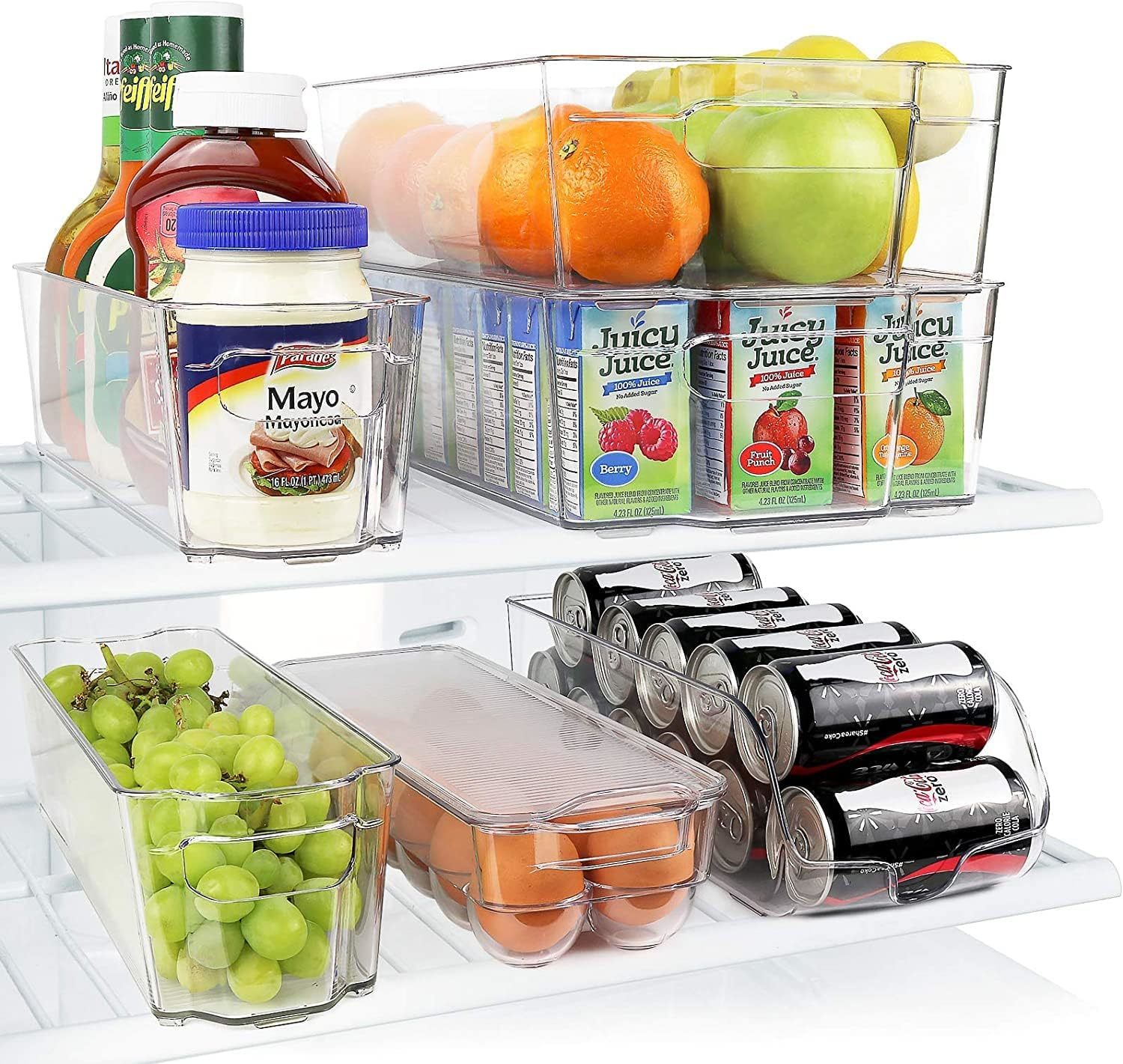 Greenco Refrigerator Organizers And Storage - Clear Fridge Organizer, Se... - $43.99