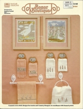 Banar Boutique Cross Stitch Pattern Leaflet 82 Embroidery Geese Flowers - $4.99