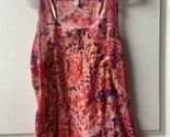 Xhilaration Tank Top Womens Size S  Red Tie Dyed Light Weight Racer Back - £8.02 GBP