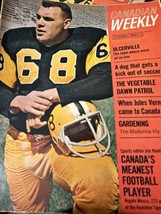 Canadian Magazine 1964 CFL Football ANGELO MOSCA Cover Article Hamilton Ti-Cats - £16.14 GBP