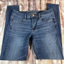 American Eagle JEGGING Womens Size 6 Blue Low Rise Jeans Denim Pants 26x... - £18.68 GBP