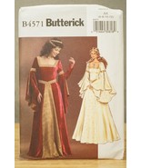 NOS Butterick B4571 Costume Sewing Pattern Medieval Formal Ladies Dress ... - £10.12 GBP