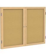 Ghent 3&quot; x 4&quot; 2-Door indoor Enclosed Bulletin Board , Shatter Resistant,... - $7,307.26 MXN