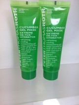 (2) Peter Thomas Roth Cucumber Gel Mask Extreme De-Tox Hydrator 1oz Travel - $11.30