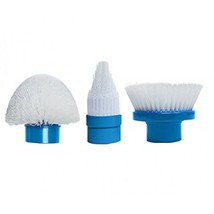 Spin Scrubber Replacement Brushes, Replacement Heads, Set of 3 (Flat, Dome, Corn - £3.88 GBP