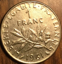 1961 France 1 Franc Coin - £1.61 GBP