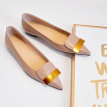 EshtonShero Elegant Women&#39;s Shoes Woman Flats Flat Heels Cow Leather Loafer Blac - £71.99 GBP