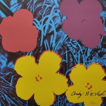 Andy Warhol Signed - FLOWERS - CMOA Certificate  - $149.00