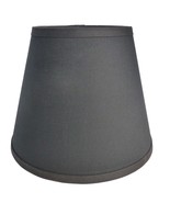 Black Fabric Custom Made Handcrafted Lamp Shade 6 x 10 x 8 Use in Any Room - £28.00 GBP