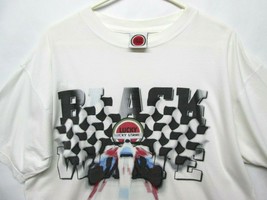 VTG Lucky Strike Racing Formula 1 Black White Cotton Shirt Sz XL Officia... - $121.08