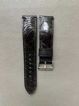 Black Genuine Ostrich Leather Watch Strap Band Custom Size 16 17 18 19 2... - $48.00