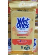Wet Ones Antibacterial Hand Wipes Tropical Splash 20-Count  - $10.40 CAD