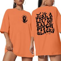 Just A Little Ray Pitch Black Halloween T-Shirt Funny Oversized Tee Size S - $101.07 MXN Just A Little Ray Pitch Black Halloween T-Shirt Funny Oversized Tee Size S - $101.07 MXN