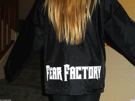 FEAR FACTORY - 2001 Collared Windbreaker Printed front and back *Never W... - £23.70 GBP