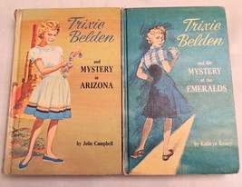 Trixie Belden Books Deluxe Ed. Lot of 2: Mystery in Arizona, Emeralds, Set - £4.47 GBP
