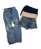 Lot 4 pairs Womens SZ 8 Aeropostale Ralph Lauren American Eagle Jeans Short - $17.01