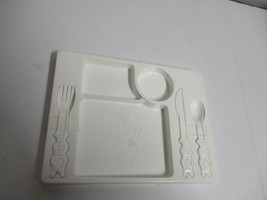 Vintage Pillsbury Doughboy Childs Food plate fork knife spoon  - £15.56 GBP