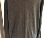 Mens Perry Ellis Pullover Large  Sweater Cotton Viscose Very Soft Gray S... - $6.88