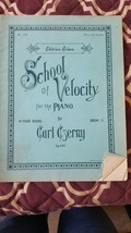 Vintage Edition Evans School Of Velocity For The Piano By Carl Czerry. Book II - £7.80 GBP