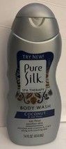 Pure Silk Spa Therapy Coconut &amp; Oat Flour Body Wash Vit A,C,E  &amp; Aloe 14oz - £7.72 GBP