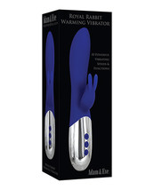 Adam &amp; Eve Royal Rabbit Warming Vibrator - Blue - £65.14 GBP