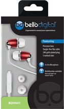 Bell&#39;O - BDH441RD - In-Ear Headphones with Precision Bass - Red - £15.69 GBP