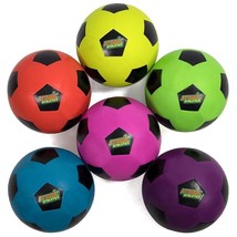 6 Youth Size Neon Soccer Balls - £79.72 GBP