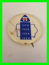 Original Vintage ISEA Iowa State Education Association Pinback / Button - £12.04 GBP