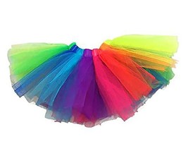 Adorable Rainbow Tutu Teddy Bear Clothes Outfit Fits Most 14&quot; - 18&quot; Buil... - $11.87